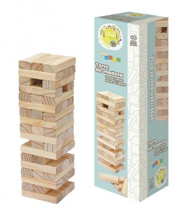 TORRE JENGA MADERA 57 PZAS TACHAN REF-7772090