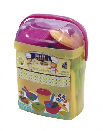SET DE MENAJE COCINA 55 PZAS CUBO TACHAN 7288407