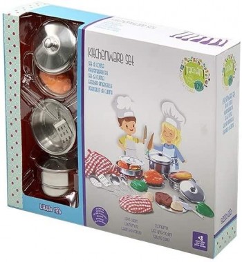 SET DE MENAJE COCINA ACERO INOXIDABLE 23 PZAS TACHAN 780BX011