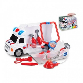CAMION AMBULANCIA CON MALETIN MEDICO TACHAN 766T00377
