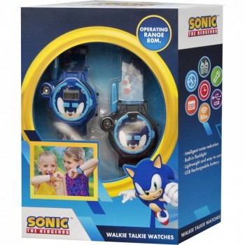 RELOJ WALKIE TALKIE 2 EN 1 SONIC KIDS SNC40094