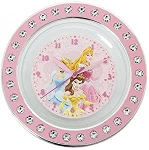 RELOJ PARED PRINCESAS DIAMANTES 25 CM