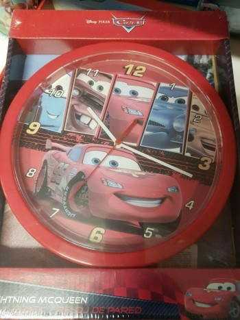 RELOJ PARED CARS 25 CM