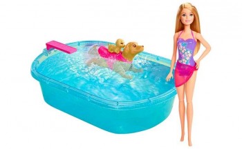 BARBIE PISCINA DE PERRITOS MATTEL REF-446DMC32