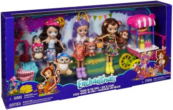 ENCHANTIMALS PACK 3 FIGURAS CON ACCESORIOS MATTEL 446FVJ80