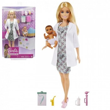 BARBIE DOCTORA CON BEBE MATTEL 446GVK03