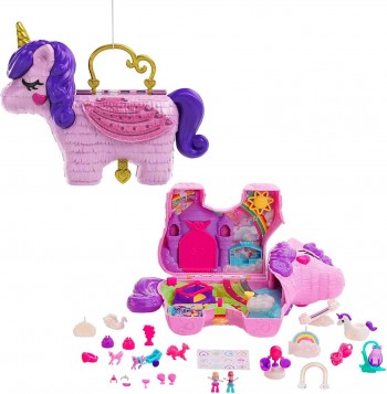 POLLY POCKET ESTUCHE FIESTA UNICORNIO MATTEL