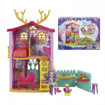 MUÑECA ENCHANTIMALS DANESSA DEER CON CASA CIERVO MATTEL 446GYJ18